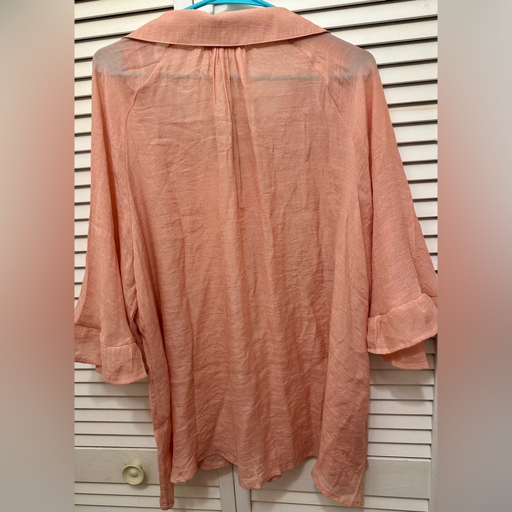 NWT Umgee Peach Top Size 1XL - Picture 5 of 6